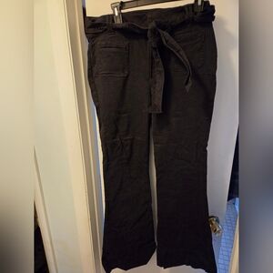 Express Black Trousers.  Size 10R. High Rise Bell Flare.